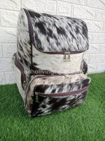 Real Natural Cowhide Mommy Backpack