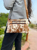 Exotic Cowhide Sling Purse