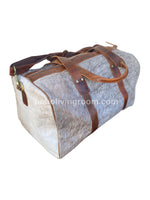 Real and Natural Cowhide Duffle Bag
