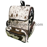 Cowhide Backpack Natural Speckled