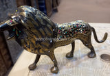 Handmade Brass Tiger Statue Figurine