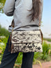 Speckled Cowhide Sling Crossbody Bag