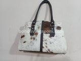 Exotic Tricolor Cowhide Shoulder Bag