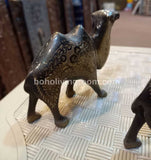 Small Vintage Handmade Brass Camel