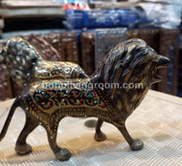 Handmade Brass Tiger Statue Figurine