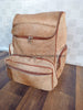 Light Tan Brown Cowhide Backpack