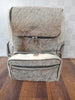 Exotic Grey Cowhide Backpack