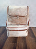 Cowhide Backpack Light Tan Brown