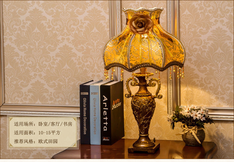 Scandinavian retro table lamp for bedroom