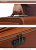 Premium Leather Trolley Suitcase Set