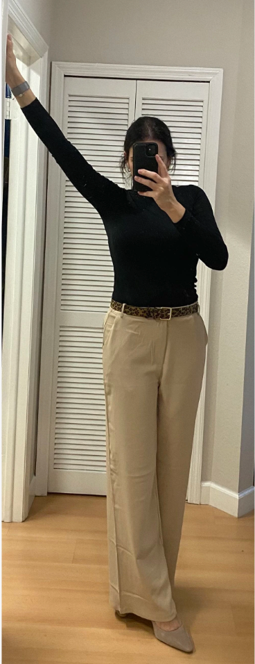 wide leg women's dress pants