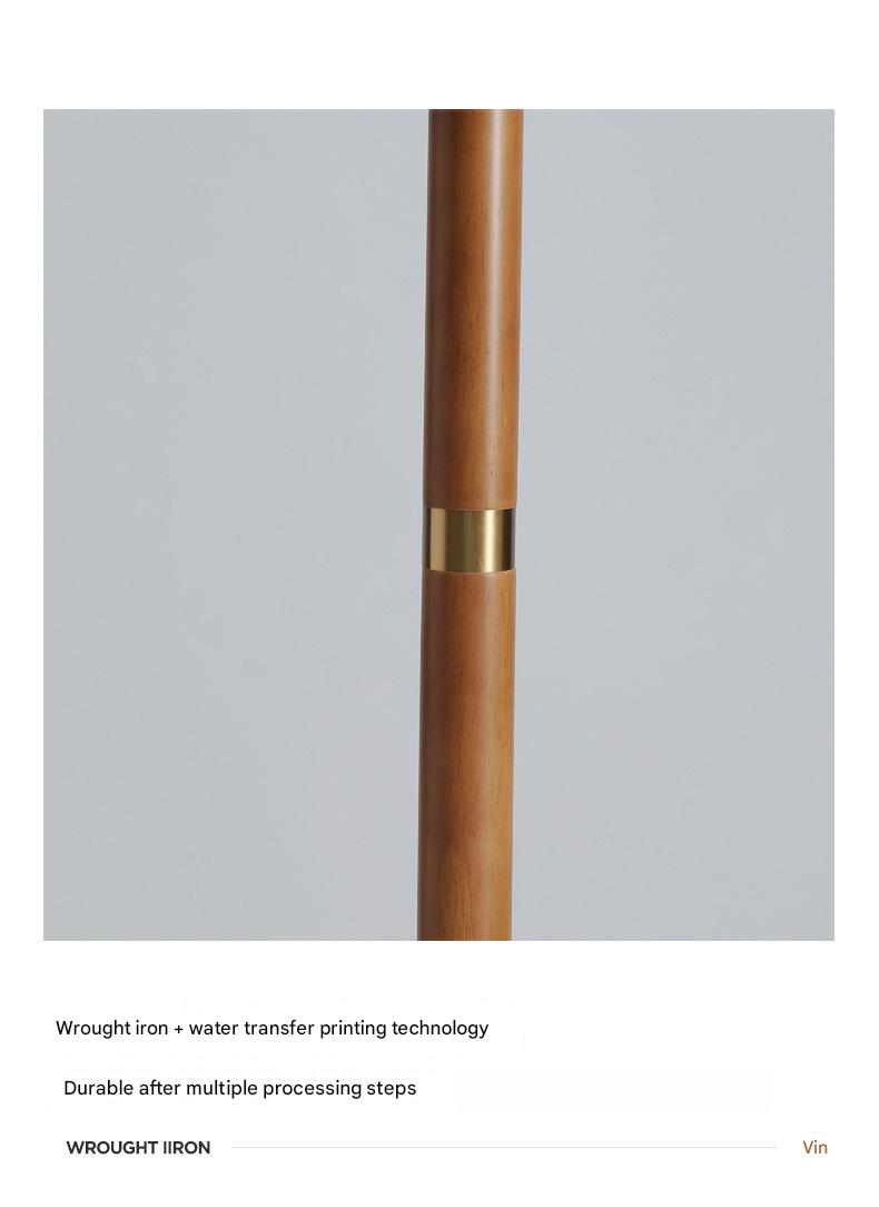 Japanese vintage arc floor lamp with fabric shade