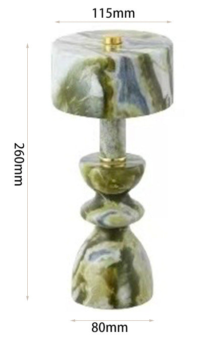 Rechargeable marble touch table lamp