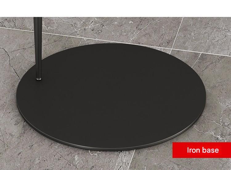 Modern black arching floor lamp with adjustable span