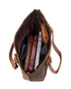 Leather Tote Bag With Zipper Large Work Tote Bag