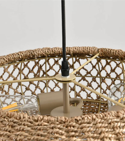 Handwoven Rattan Chandelier Pendant Lamp