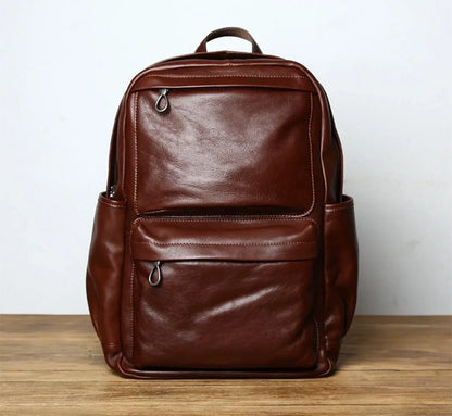 leather backpack for men mens leather laptop backpack 1
