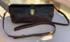 Leather tote shoulder bag for women with pouch set