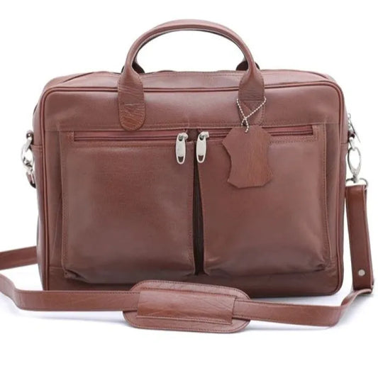 Real Genuine Leather Briefcase Bag
