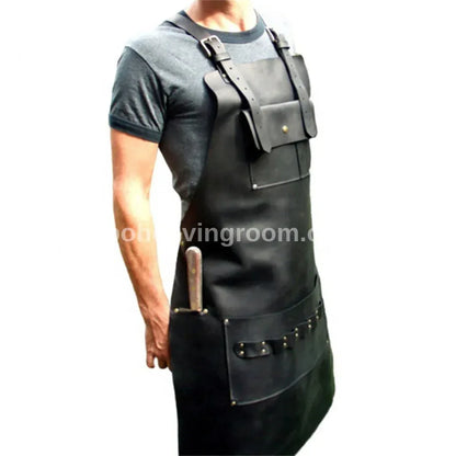 Real leather apron men woodworking blacksmith