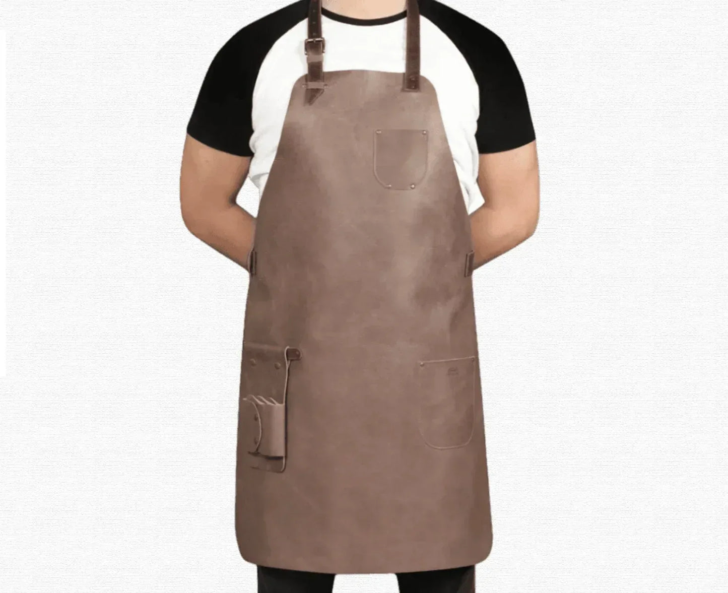 Handmade Unisex woodworking Leather Apron Option 2