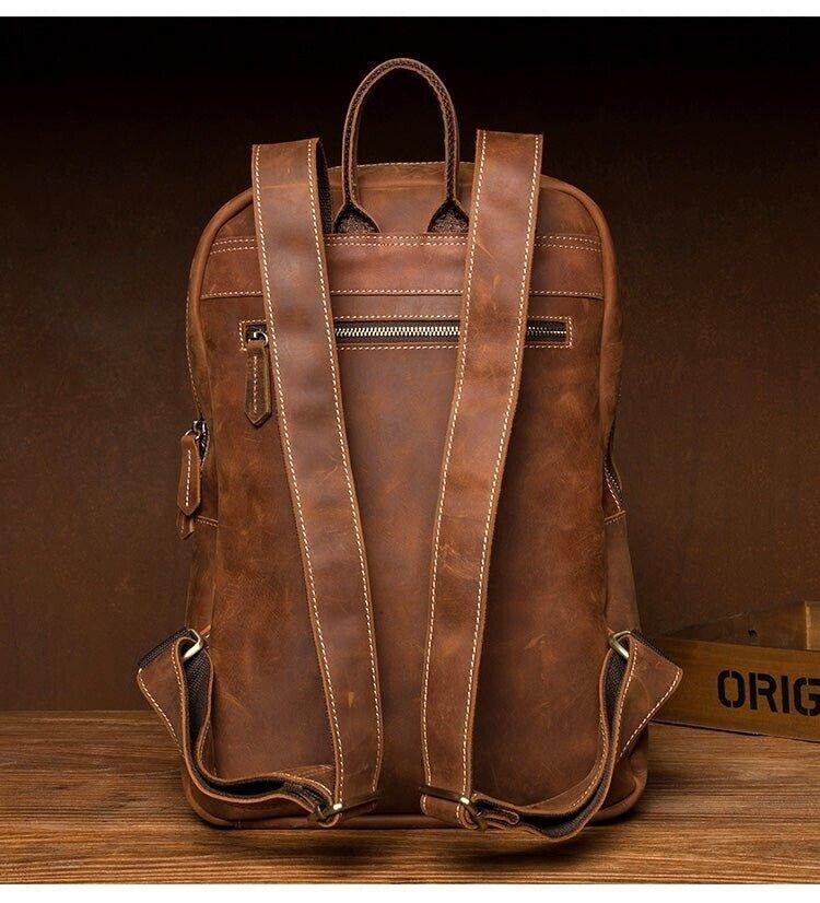 Genuine Leather Backpack for Men