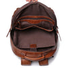Genuine Leather Backpack Cowhide Travel Laptop Backpack