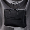 Leather Briefcase With Trolley Sleeve Laptop Travel Work Bag
