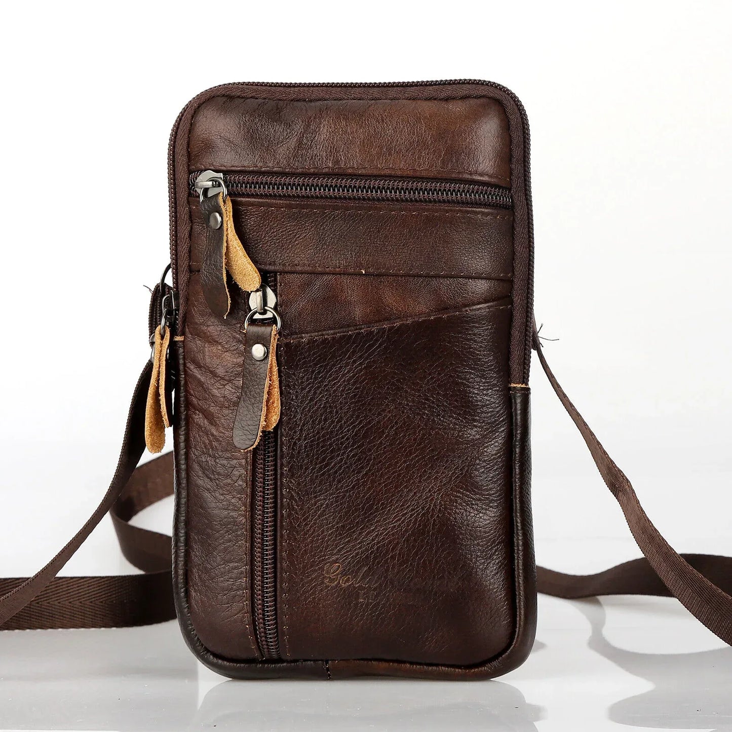 Leather phone pouch waist bag Style 2