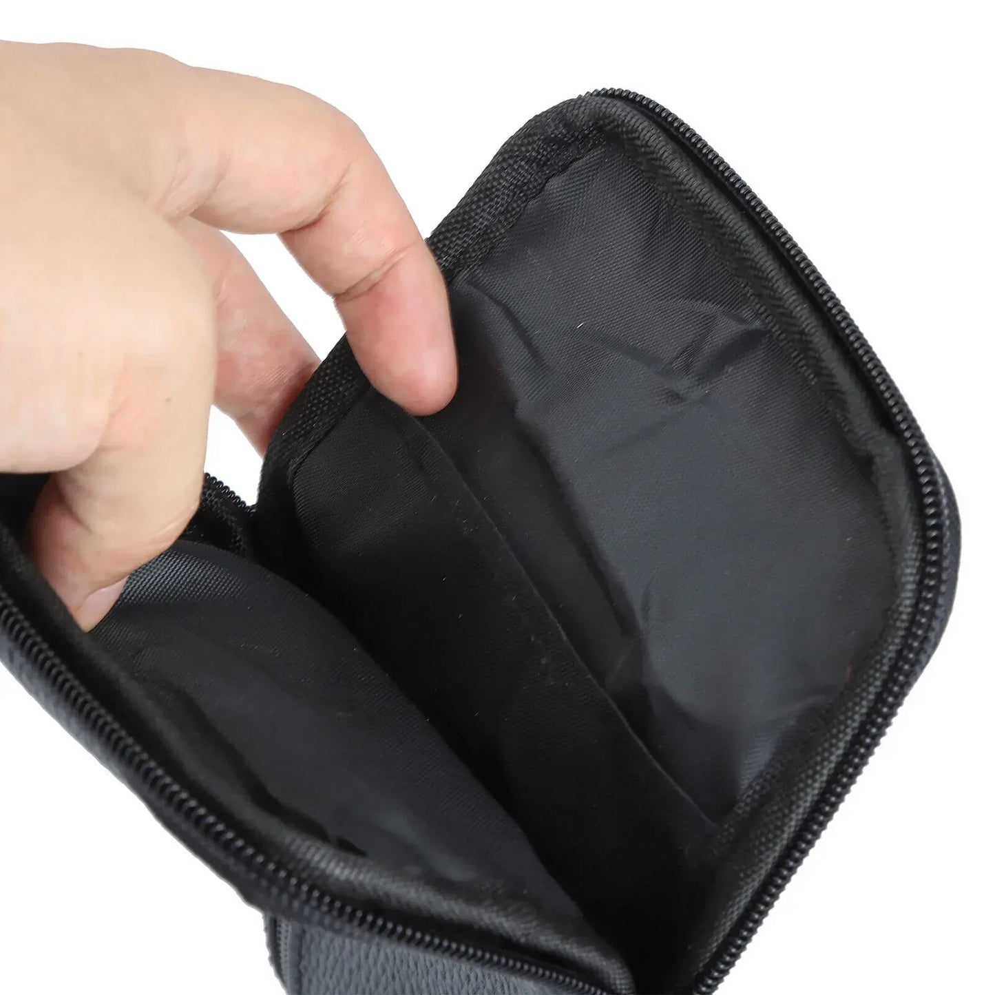 Leather phone pouch waist bag