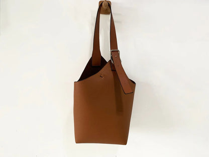 Genuine Leather Bucket Bag For Women Soft Leather Bucket Purse