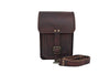 Black Leather Satchel Crossbody Bag for Men Messenger