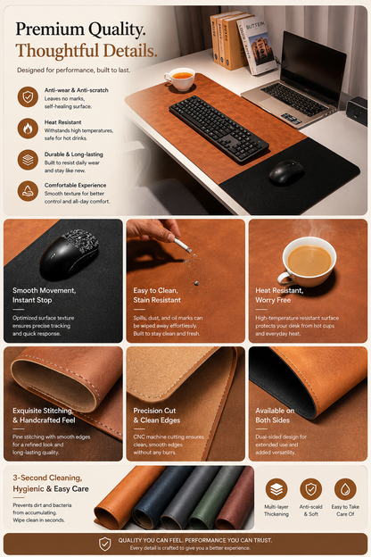 leather desk mats