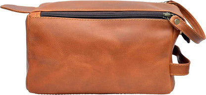 Genuine leather travel organizer men dopp kit