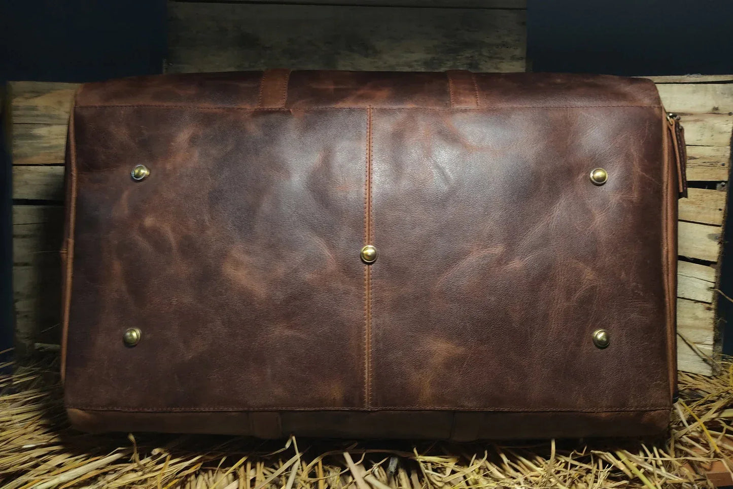 mens leather weekender bag with shoe compartment travel duffle