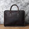 Handmade leather messenger bag for men