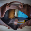 mens leather weekender bag with shoe compartment travel duffle