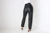Genuine Leather Women High Waist Pants