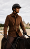 Leather horse riding gloves with goatskin grip
