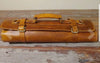 Handmade Leather Knife Roll Carrier for Chefs Travel Storage Case Tan Brown