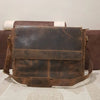 Leather Messenger Bag for Men 15 Inch Laptop