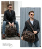 Leather Laptop Messenger Bag for Men with Business Travel Storage