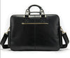Leather Laptop Messenger Bag for Men with Business Travel Storage