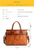 Full Grain Leather Messenger Bag for Men Laptop Office