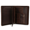 Leather Laptop Portfolio in Crazy Horse Cowhide Business Organizer