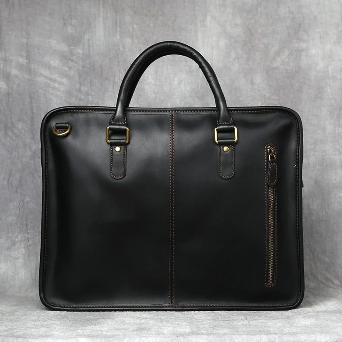 Handmade leather messenger bag for men