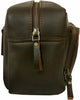 Genuine Leather Mens Toiletry Bag Dark Travel Organizer