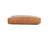 Leather Briefcase with Trolley Sleeve for Men Laptop Office Bag