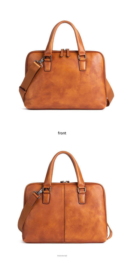 Genuine Leather Messenger Bag for Men Travel