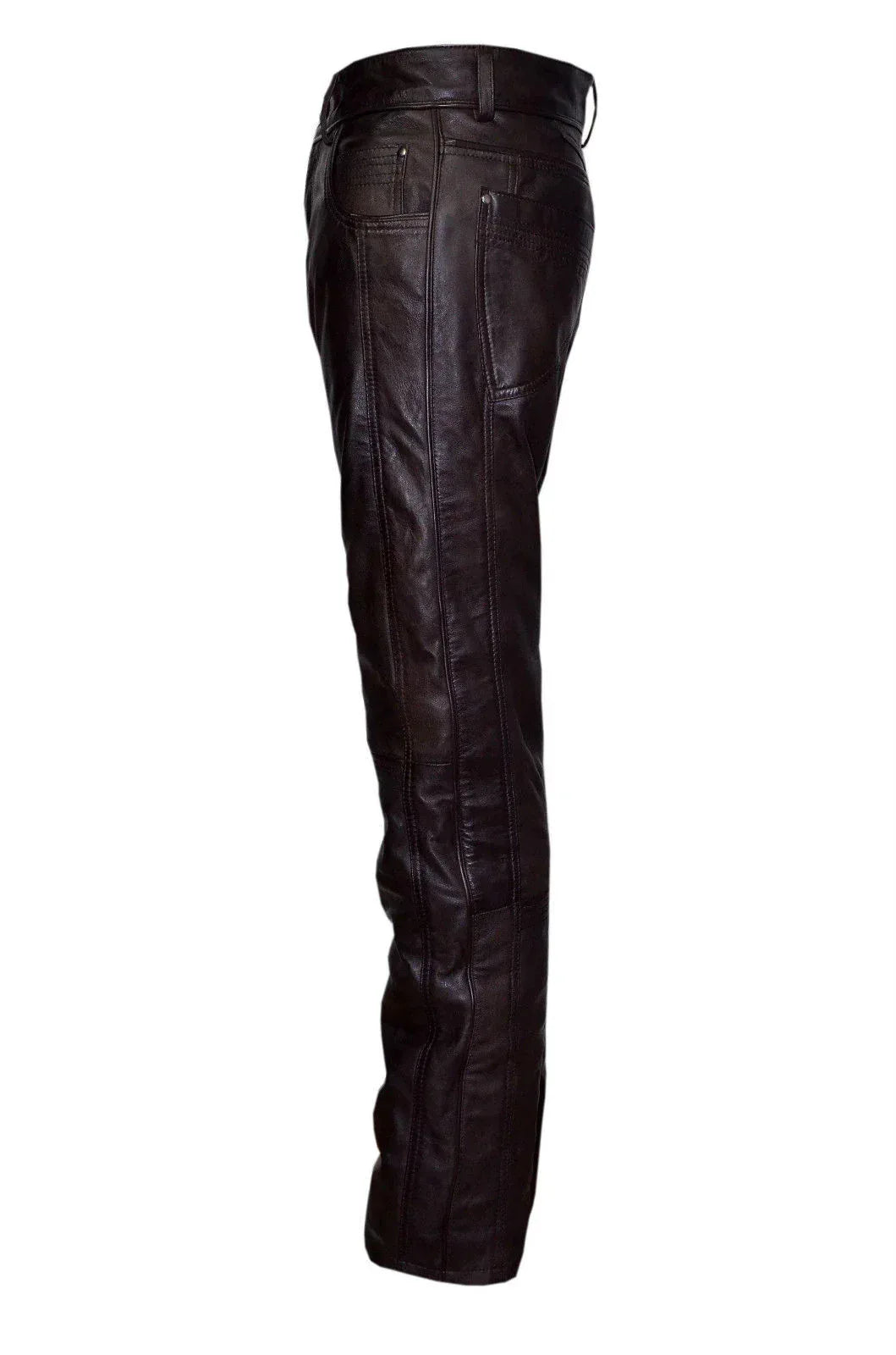 Leather Motorcycle Pants Slim Fit